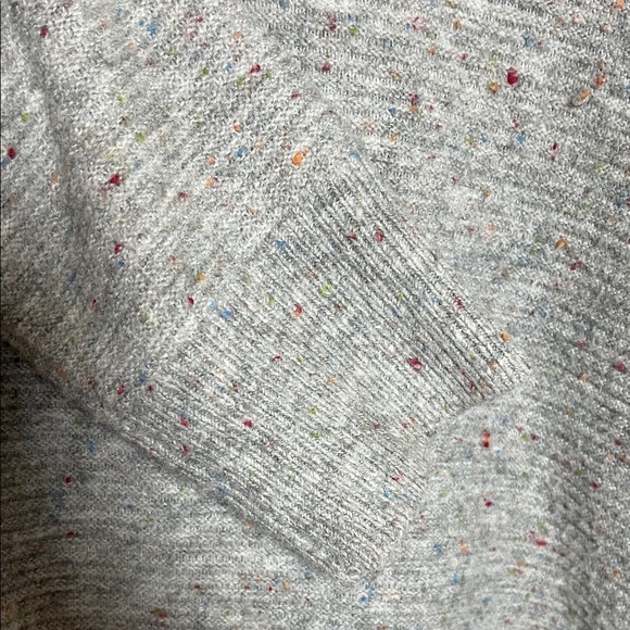 Loft Plus Grey Mulit Color Speckled Accents Cozy Turtleneck Sweater Size 20/22 - Picture 6 of 7